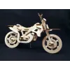  Motocrosscykel laserskåret vektorskabelon til 3D træmodel