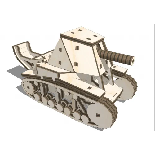  SU-18 Tank Laserskåret Vektorskabelon (SVG, DXF, AI)