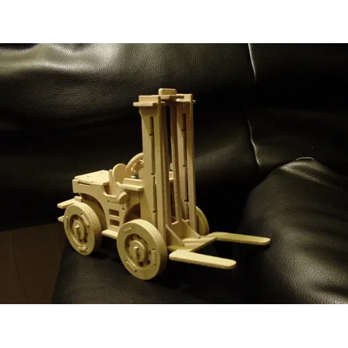  Gaffeltruck laserskåret vektor skabelon til 3D træmodel