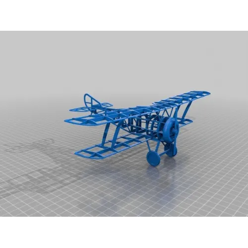  Hanriot Biplan Laserskæringsfil — Vektormodelbyggesæt (SVG, DXF, AI)