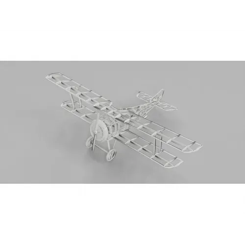  Hanriot Biplan Laserskæringsfil — Vektormodelbyggesæt (SVG, DXF, AI)
