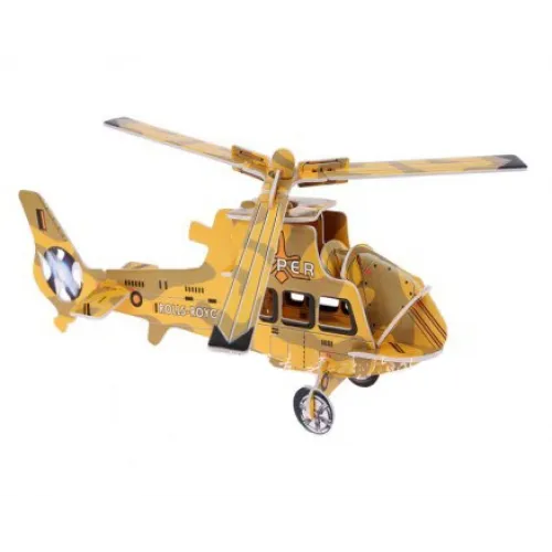  Helikopter 3D laserskåret vektorskabelon — download med det samme