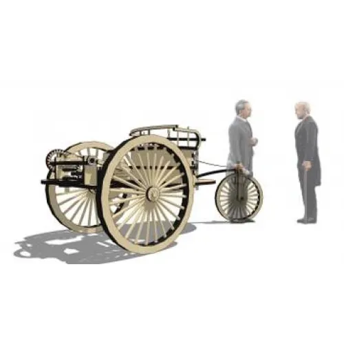  Karl Benz-vogn laserskåret vektorskabelon