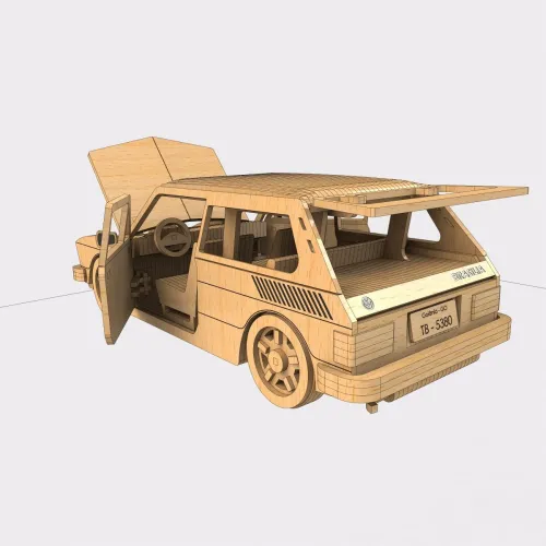  VW Familiale Station Wagon Laserskåret Vektor Skabelon