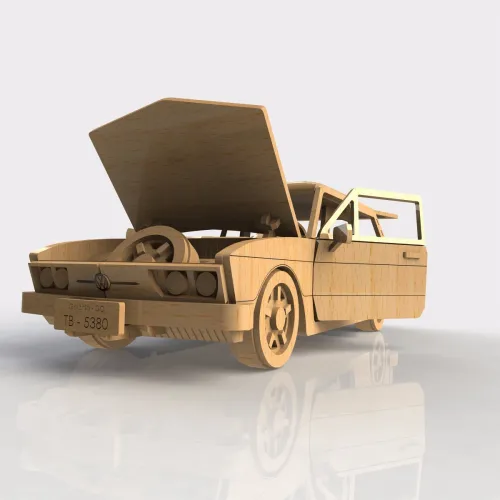  VW Familiale Station Wagon Laserskåret Vektor Skabelon