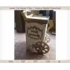  Arquivo vetorial para corte a laser de carrinho de pipoca — Modelo de bandeja de pipoca decorativa