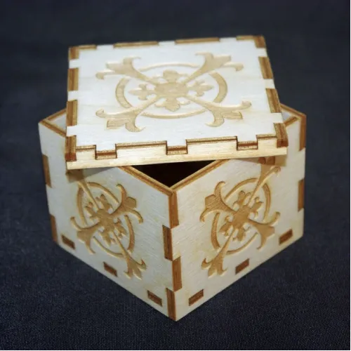  Ornamental mikroboks laserskåret vektor skabelon