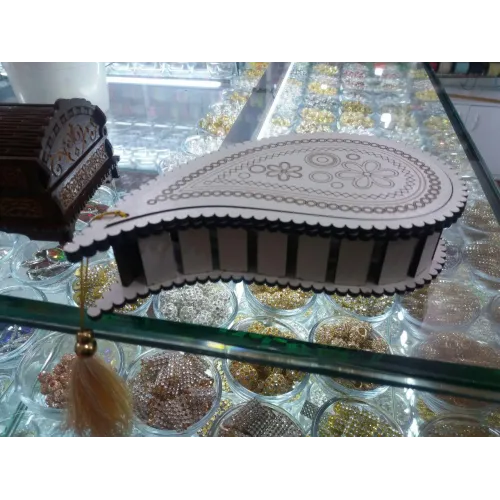  Paisley Teardrop Casket laserskåret vektorfil til smykkeskrin