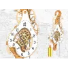  Steampunk mechanikus inga falióra - vektor lézerrel vágott sablon