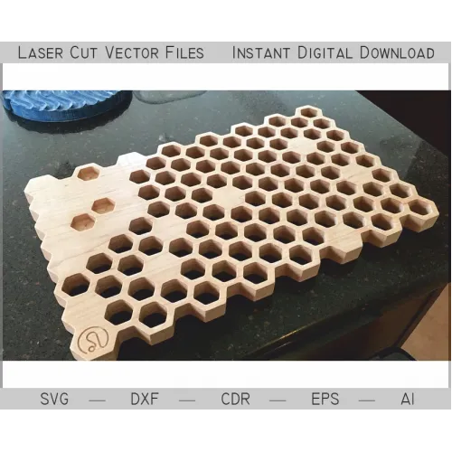  Honeycomb Hot Stand laserskåret vektorfil