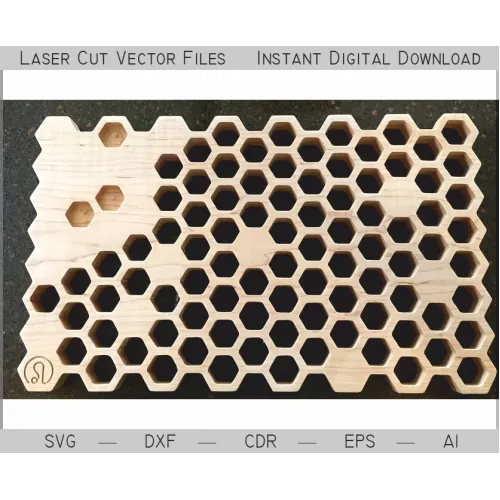  Honeycomb Hot Stand laserskåret vektorfil