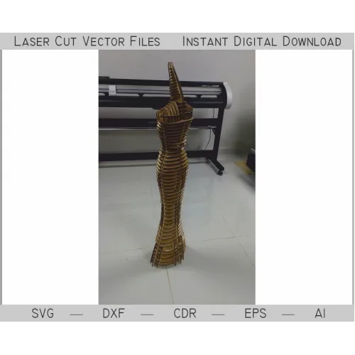 Eve Mannequin 3D Laser Cut Vector Skabelon