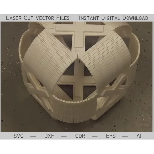  Dekorativ kube laserskåret vektorfil — SVG DXF AI EPS CDR