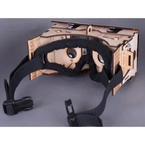  Laserskåret vektor skabelon til træ VR headset 3D-briller