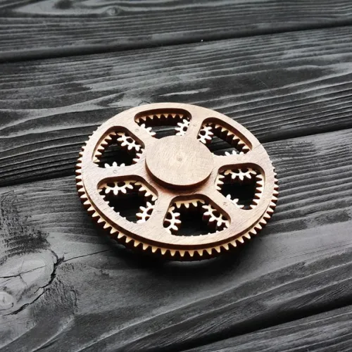  Gear Fidget Spinner Laserskåret Vektor – Download med det samme