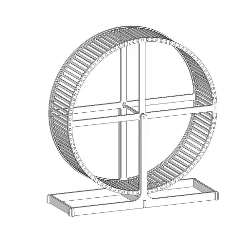  فایل وکتور برش لیزری چرخ همستر (SVG DXF AI)