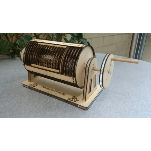  Tobă rotundă de loterie — Șablon vectorial de tăiere cu laser
