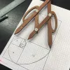 Fibonacci-kompasvektorskabelon til laserskæring