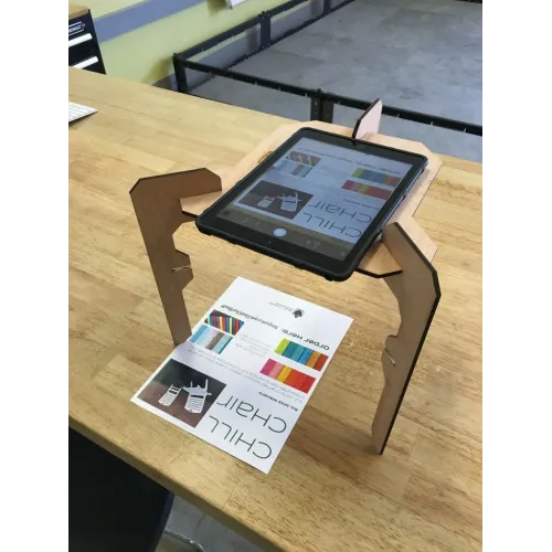  Tablet-dokumentstativvektorskabelon til laserskæring