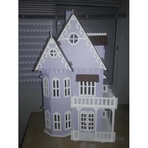  Viktoriansk dukkehus laserskåret vektorskabelon - SVG DXF AI (øjeblikkelig download)