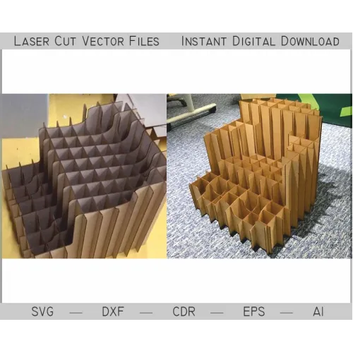  Parametrisk stol laserskåret vektorfil - øjeblikkelig download