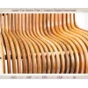  Wave Chair laserskåret vektorfil til krydsfiner - SVG DXF EPS