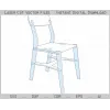  Laserskåret stolvektorskabelon — Download med det samme (SVG, DXF, AI)