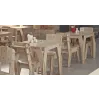  Café-barbord og -stolsæt — Laserskærende vektorskabelon (SVG DXF PDF)