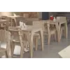  Café-barbord og -stolsæt — Laserskærende vektorskabelon (SVG DXF PDF)