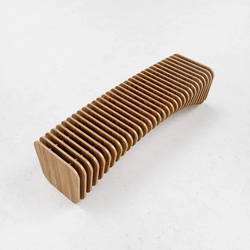  Parametrisk bænk - Laserskåret vektorskabelon (SVG, DXF, AI)