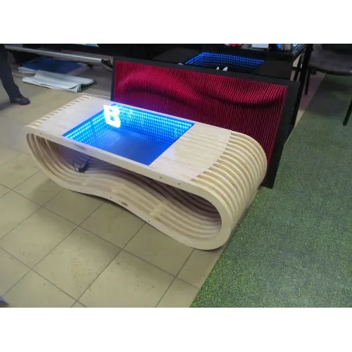  Vektorový soubor parametrického vrstveného konferenčního stolku pro laserové řezání
