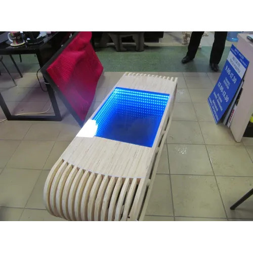  Vektorový soubor parametrického vrstveného konferenčního stolku pro laserové řezání