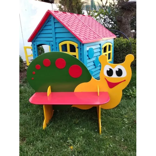  Laserskærefil til Snail Kids Bench — SVG DXF PDF til krydsfinerbænk