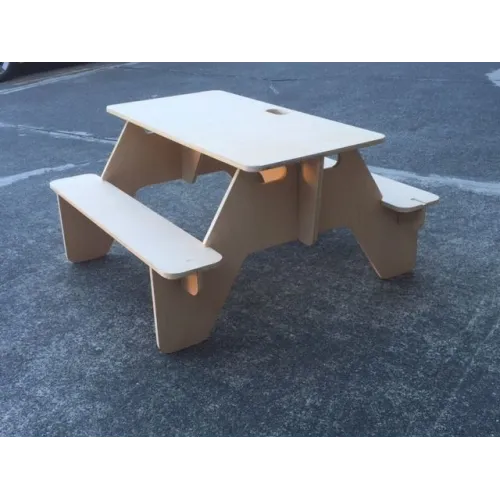  Laserskåret picnicbordvektorskabelon til krydsfiner og MDF
