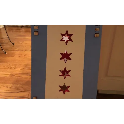  Chicago Chair — Laserskærende vektorskabelon til skammel / sidebord