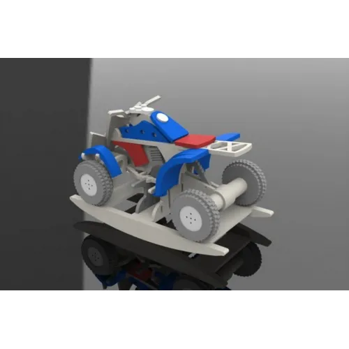  Schommelende ATV-schommelstoel - Lasergesneden vectorsjabloon