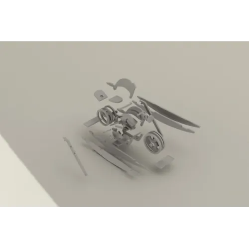  Lasergesneden vectorsjabloon voor een schommelende motorfiets - Chopper Rocker