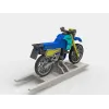  Fichier vectoriel découpé au laser d'une moto à bascule pour jouet à bascule en bois