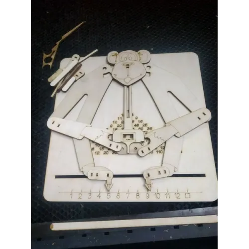  Singe de la multiplication — Modèle de table de multiplication découpé au laser (SVG, DXF)