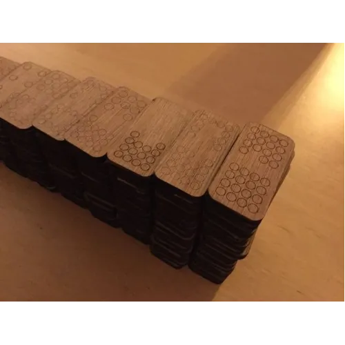  Dominó lézerrel vágott vektor sablon lézervágókhoz és CNC-hez