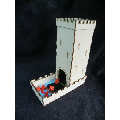  برج وصينية نرد من العظام - ملف متجه مقطوع بالليزر