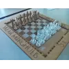  Laserskåret skakbræt med figurer - SVG DXF AI vektorfil