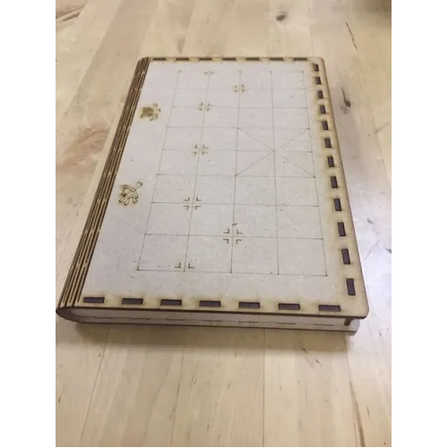  Xiangqi (kinesisk skak) laserskærevektorsæt — Foldebræt og graverede brikker