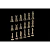  Vektorová sada laserového řezání šachových figurek – 32 šachových figurek SVG/DXF