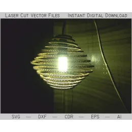 Lâmpada em formato espiral