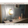  Faili ya Vekta ya Taa Iliyokatwa na Laser — Kiolezo cha Taa ya Meza ya Tulip