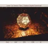  Dodecaeder Geometrisk Lampe Laserskåret SVG Skabelon
