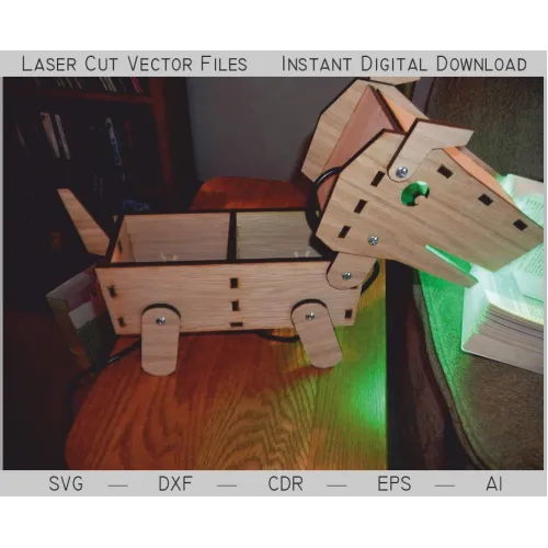  Hundelampe laserskåret vektorfil