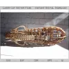  Laserskåret vektorfil - Dekorativ trælampeskabelon (SVG DXF AI)