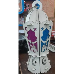 Lanterna de madeira do Ramadã Fanoos